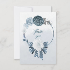 Unangenehme blaue Farbtöne Blume schaden dank Kart Dankeskarte