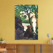 Unangenehme Überraschung | Henri Rousseau | Leinwanddruck (Insitu (Wohnzimmer))