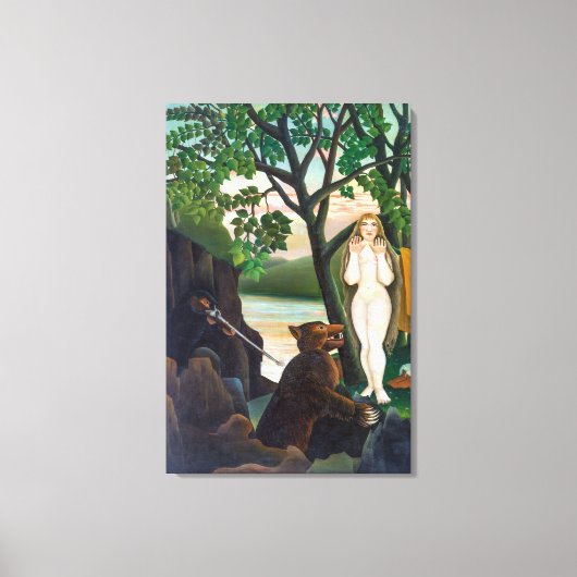 Unangenehme Überraschung | Henri Rousseau | Leinwanddruck (Vorderseite)