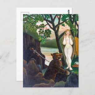 Unangenehme Überraschung   Henri Rousseau   Postkarte