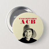 Unannehmbare ACB/Amy Coney Barrett Button (Vorne & Hinten)