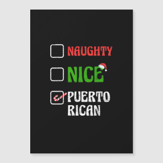 Unanständige nette puertoricanische Santa-Feiertag Magnetkarte