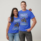 Unanständiger Biker hässlicher Weihnachtspullover T-Shirt (Unisex)