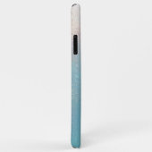 Unanständiger hellblauer Hintergrund Case-Mate iPhone Hülle (Hinten/Rechts)