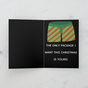 Unanständiges Weihnachten, Lustiges Schwules Weihn Feiertagskarte