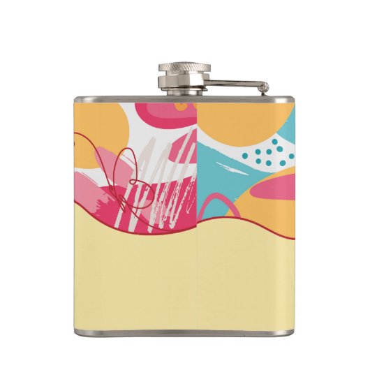 Unapologetic Bold Feminine Statement Flachmann (Rückseite)