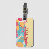 Unapologetic Bold Feminine Statement Gepäckanhänger (Vorderseite Vertikal)