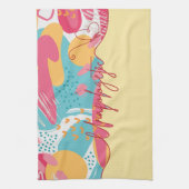 Unapologetic Bold Feminine Statement Geschirrtuch (Vertikal)