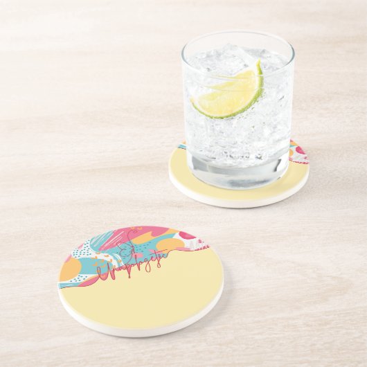 Unapologetic Bold Feminine Statement Getränkeuntersetzer (Seite)