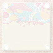 Unapologetic Bold Feminine Statement Glasuntersetzer (Rückseite)