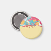 Unapologetic Bold Feminine Statement Magnet (Vorderseite/Rückseite)