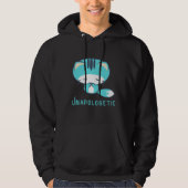 "Unapologetic Cat Hoodie - Bold Graphic Design" (Vorderseite)