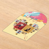 Unapologetic Personalized Feminine Photo Collage Acryleinladungen (Ablage )