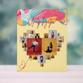 Unapologetic Personalized Feminine Photo Collage Acrylschild (Neutral)