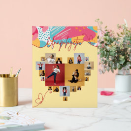 Unapologetic Personalized Feminine Photo Collage Acrylschild