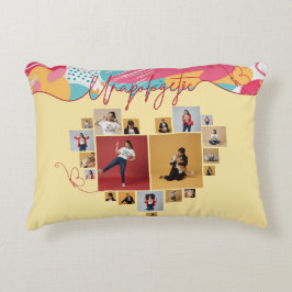 Unapologetic Personalized Feminine Photo Collage Dekokissen