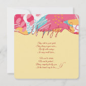 Unapologetic Personalized Feminine Photo Collage Feiertagskarte (Rückseite)