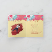 Unapologetic Personalized Feminine Photo Collage Feiertagskarte (Innenseite)