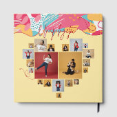 Unapologetic Personalized Feminine Photo Collage Gästebuch (Rückseite)