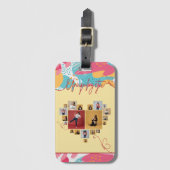 Unapologetic Personalized Feminine Photo Collage Gepäckanhänger (Vorderseite Vertikal)