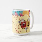Unapologetic Personalized Feminine Photo Collage Kaffeetasse (VorderseiteRechts)