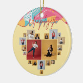 Unapologetic Personalized Feminine Photo Collage Keramik Ornament (Links)