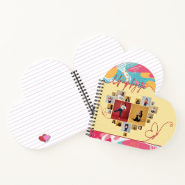 Unapologetic Personalized Feminine Photo Collage Notizblock