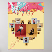Unapologetic Personalized Feminine Photo Collage Poster (Vorne)
