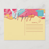 Unapologetic Personalized Feminine Photo Collage Postkarte (Rückseite)