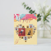 Unapologetic Personalized Feminine Photo Collage Postkarte (Stehend Vorderseite)