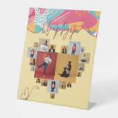 Unapologetic Personalized Feminine Photo Collage Sockelschild (Vorderseite)