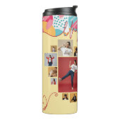 Unapologetic Personalized Feminine Photo Collage Thermosbecher (Nach links gedreht)