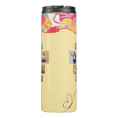 Unapologetic Personalized Feminine Photo Collage Thermosbecher (Rückseite)