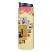 Unapologetic Personalized Feminine Photo Collage Thermosbecher (Nach rechts gedreht)