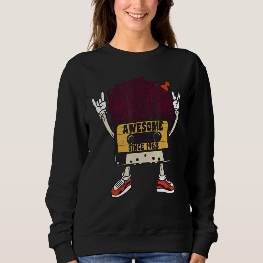 Unapologetically black awesome since 1963 african sweatshirt (Vorderseite)
