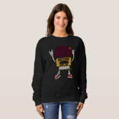Unapologetically black awesome since 1966 african sweatshirt (Vorne ganz)