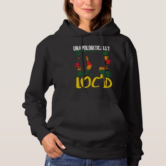 Unapologetically LOC'D Black History Month Melanin Hoodie (Vorderseite)