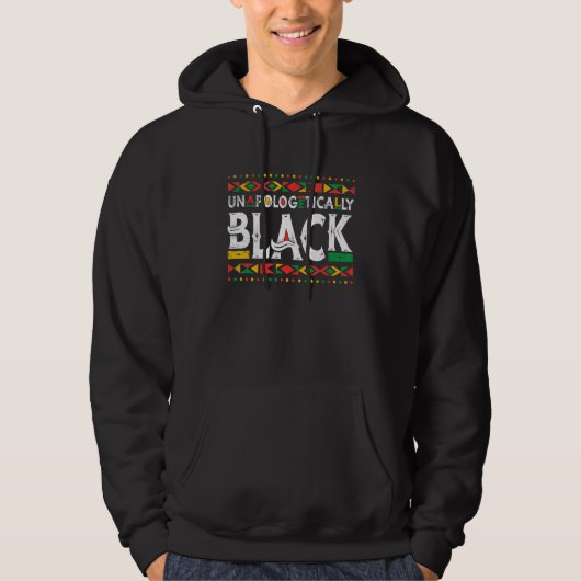Unapologetically Retro Black History Month African Hoodie (Vorderseite)