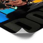 Unapologetically Stylish Afro Woman Poster (Ecke)