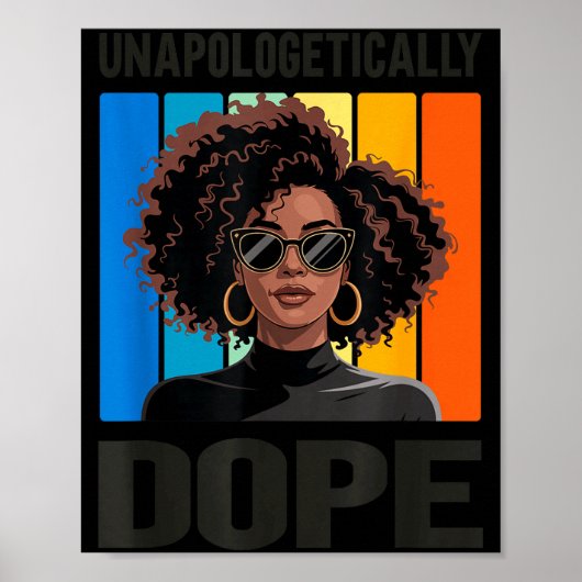 Unapologetically Stylish Afro Woman Poster (Vorne)