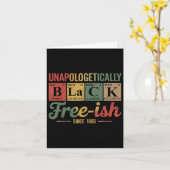 Unapologetisch Black Free Ish 1865 African Ameri Karte (Gelbe Blume)