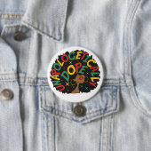 Unapologetisch dope Black Girl Afro Button (Beispiel)