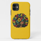 Unapologetisch dope Black Girl Afro Case-Mate iPhone Hülle (Rückseite)