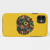 Unapologetisch dope Black Girl Afro Case-Mate iPhone Hülle (Rückseite (Horizontal))