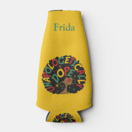 Unapologetisch dope Black Girl Afro Flaschenkühler