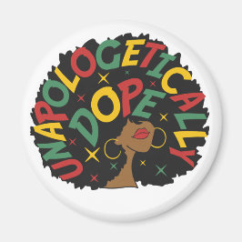 Unapologetisch dope Black Girl Afro Magnet