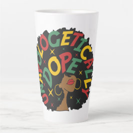 Unapologetisch dope Black Girl Afro Milchtasse