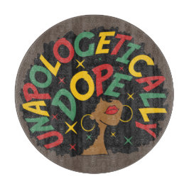 Unapologetisch dope Black Girl Afro Schneidebrett