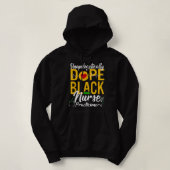 Unapologetisch Dope Black Nurse Practitioner RN Hoodie (Design vorne)