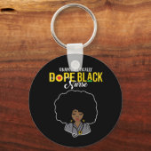 Unapologetisch Dope Black Nurse Schlüsselanhänger (Vorderseite)